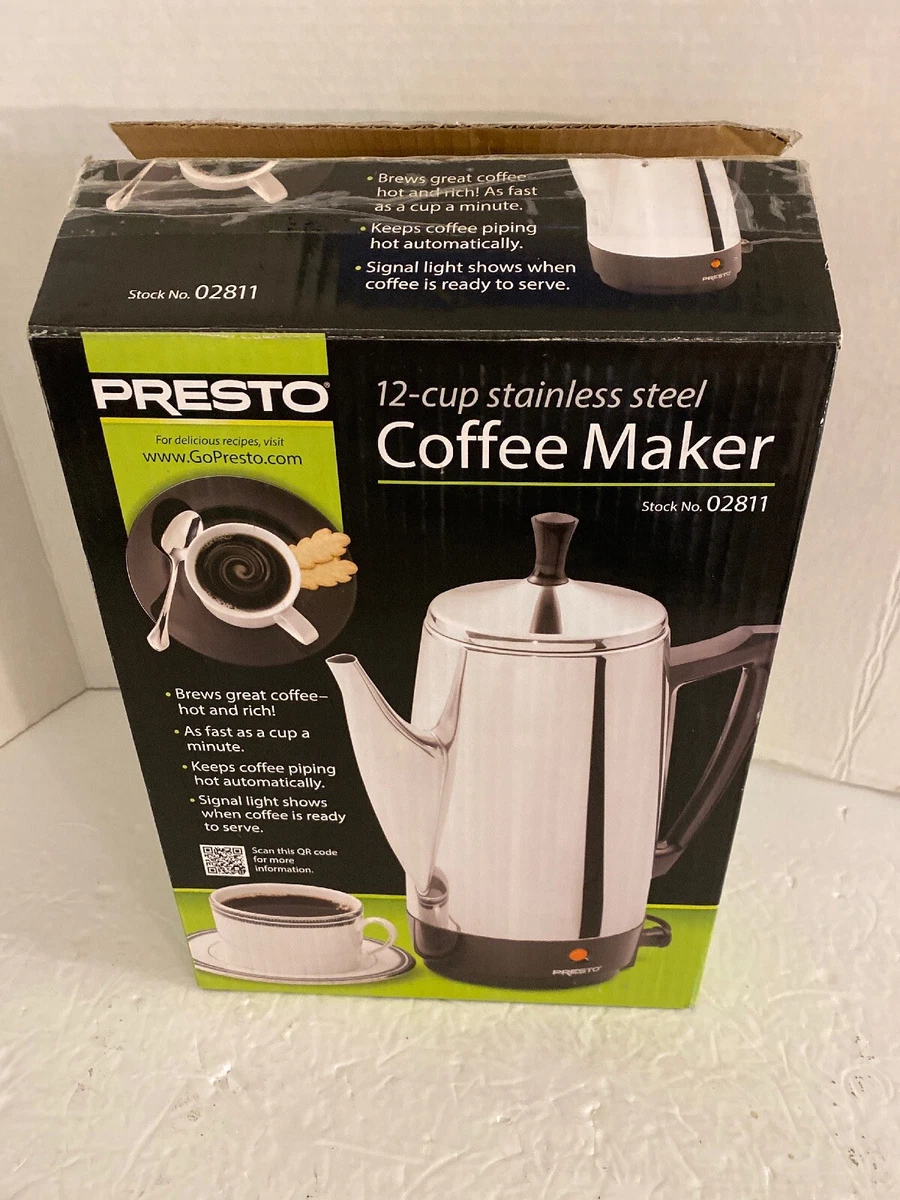 Presto Presto 02811 12-Cup Stainless Steel Coffeemaker at