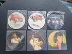 JOB LOT OF 6 X 7" VINYL RECORD PICTURE DISCS ELVIS PRESLEY NOLANS BARRY MANILOW