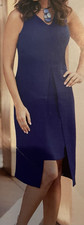 size 10 Camila Overlay Royal Blue Sheath Dress by Midnight Velvet new