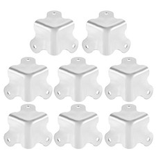 30x30x30mm Metal Box Corner Protectors Box Edge Guard Chrome Plating 8pcs