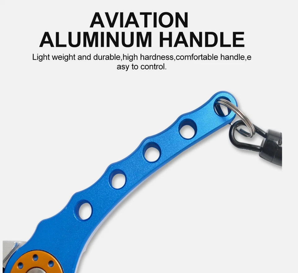 Alicates de pesca de aluminio de 7,9' con línea de corte mono trenza agarre para peces Foto 2 de 4