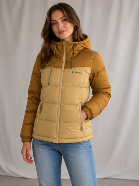 Columbia Pike Lake II Insulated Jacket Damen Omniheat Camel Brown GrößE XS Warm-image