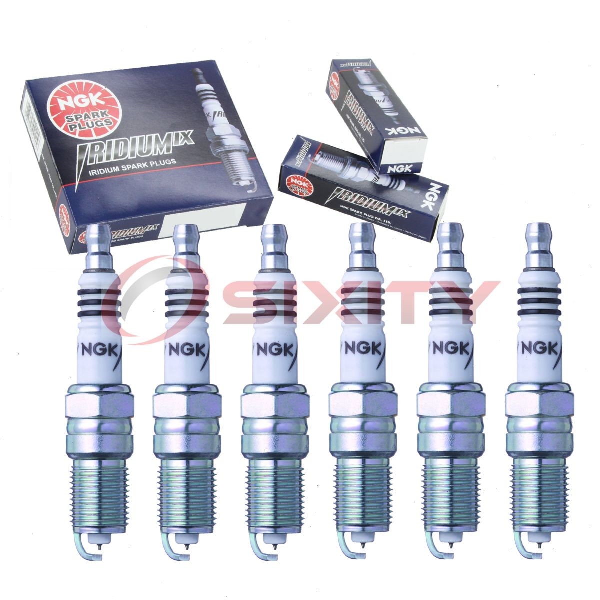 6 pcs NGK Iridium IX Spark Plugs for 2001-2002 Chevrolet G30 4.3L - Engine ye