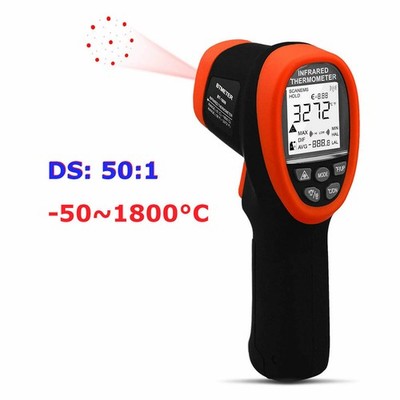 Infrarot Laser Thermometer -50~1800°C 50:1 berührungslos Emissivität einstellbar