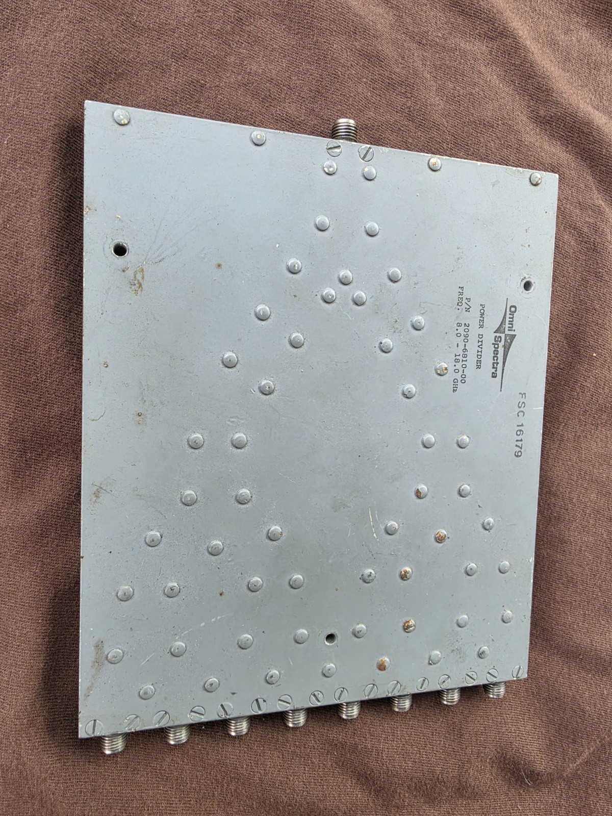 Omni Spectra 2090-6810-00 Power Divider 8-18 GHz 8-Way SMA Combiner FSC 16179 RF