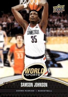 2025 Upper Deck World of Sports #54 Samson Johnson Connecticut Huskies