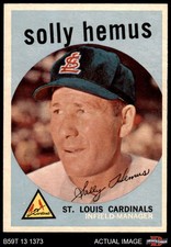 1959 Topps #527 Solly Hemus Cardinals 7 - NM