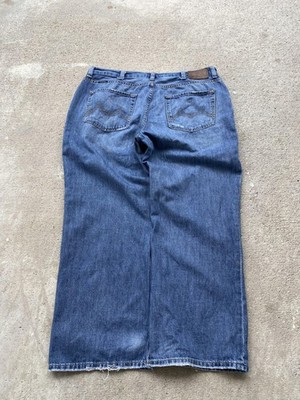 Marc Ecko Cut & Sew Jeans Mens 40x30 Blue Boot Cut Distressed Denim Faded Y2K JN