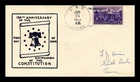 US COVER RATIFICATION OF CONSTITUTION FDC SCOTT 835 USS CHILDS NAVAL CANCEL
