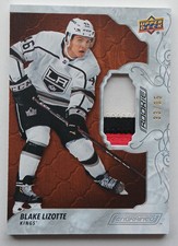 2019-20 UD Engrained Mahogany Materials Rookie Blake Lizotte /35 Kings Pens RC 