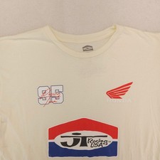 Honda JT Racing USA Crew Neck Graphic Short Sleeve T Shirt Mens Size L White