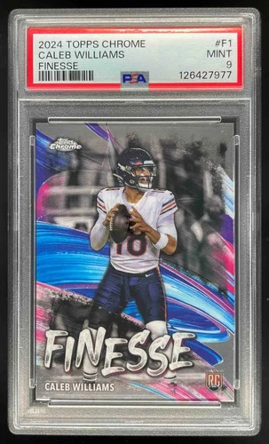 2024 Topps Chrome Finesse #F-1 Caleb Williams RC PSA 9
