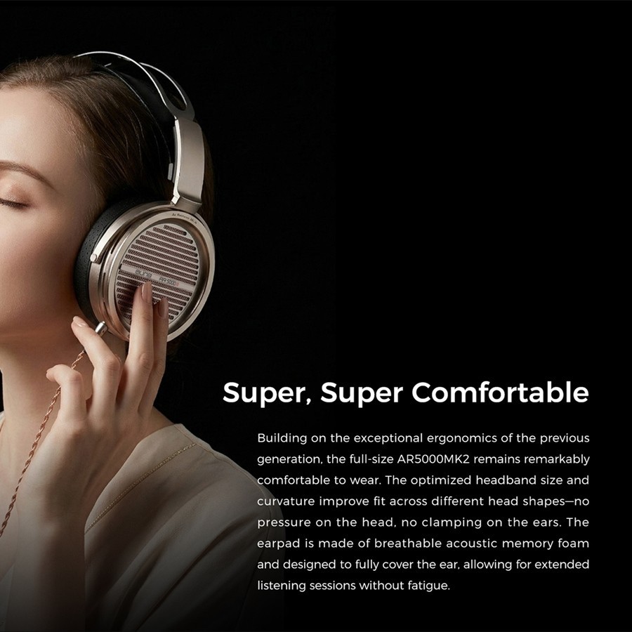 Aune AR5000 MK2 Full-Size Open-Back Headphones with MLD Driver
