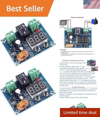 2pcs 12V-36V DC Voltage Protection Module Digital Low Voltage Protector Disco...