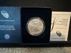 2016-W $1 1-oz Burnished American Silver Eagle Box, OGP, &COA