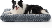 Hundebett Waschbar PlüSch Grau 104X69X8Cm Rutschfest FüR GroßE Hunde