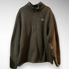 THE NORTH FACE Men's Brown Gordon Lyons 1/4 Zip Fleece Pullover XL  EUC