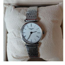 Longines Classic White Dial Roman Numerals Stainless Steel Silver Bracelet Watch