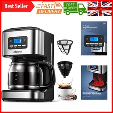 Programmable Espresso Coffee Maker with Timer & Keep Warm - 1.5L Drip Machine...