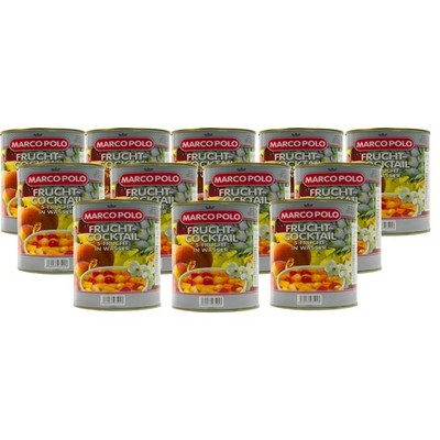 MARCO POLO 5-Frucht-Cocktail leicht gezuckert 12 Dosen Füllmenge 820g ATG 500g
