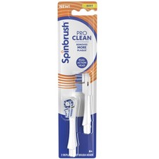 Arm Hammer Spinbrush Pro Clean Replacement Brush Heads Soft, White