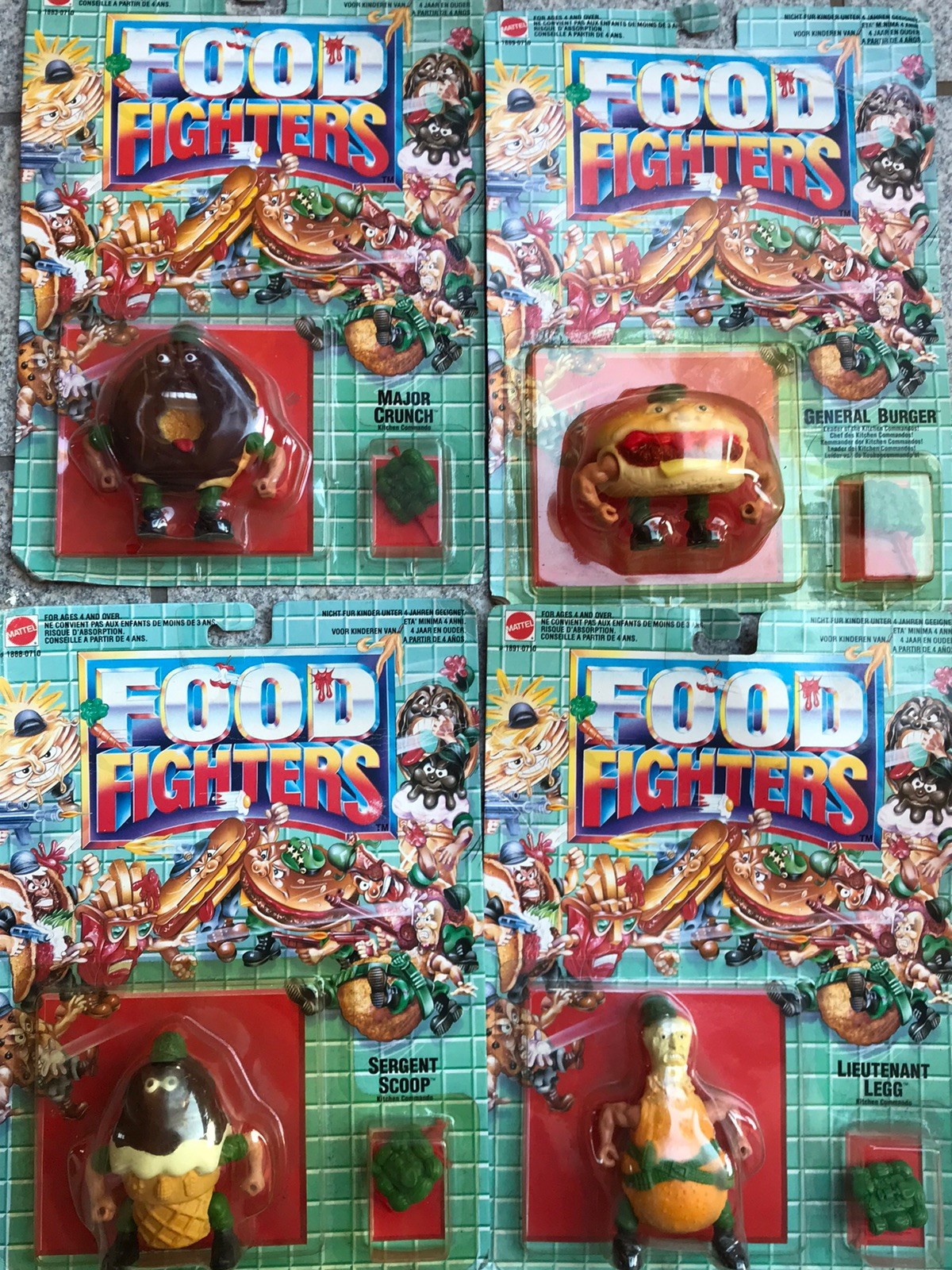 FOOD FIGHTERS TROOPS ‘80 Mattel