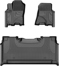 Floor Mats Fit for 2025 Dodge Ram 1500 Crew Cab with Rear Under-Seat Factory