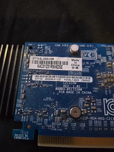 ASUS NVIDIA GeForce GT 710 2GB GDDR5 PCI Express 2.0 Graphics Card GPU - Picture 6 of 6