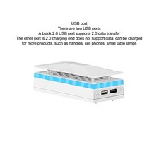 Game Console Cooling Fan LED Light Strip Top Dust Proof Colorful Console Fan