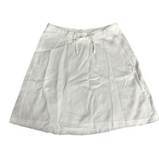 Eileen Fisher Organic Linen Drawstring A-Line Skirt Size Large
