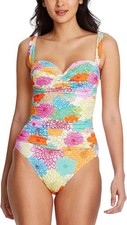 Bleu Rod Beattie Fresh Picks Shirred Underwire One Piece 12 eau0325a