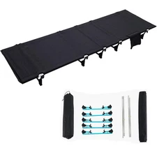 Adults Folding Sleeping Cot Guest Bed Heavy Duty Portable Cots Camping Bed