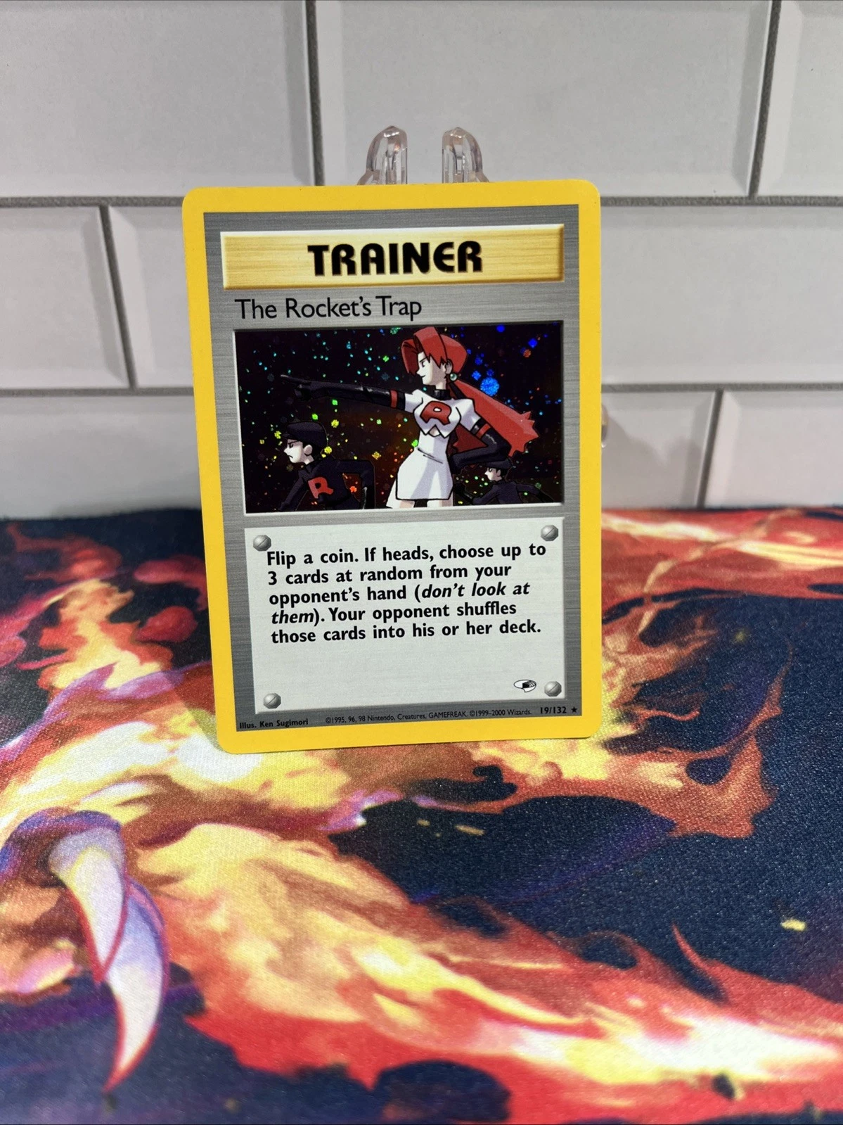 The Rocket's Trap 019/132 Gym Heroes Holo