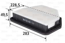 Luftfilter VALEO 585464 Filtereinsatz für OPEL CHEVROLET ANTARA L07 CDTI 4x4 4WD