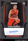 2024-25 Panini Prizm #27 Ulrich Chomche RC ROOKIE AUTO RAPTORS