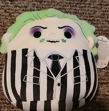 Squishmallows 8" Beetlejuice Plush   Halloween Collectible Doll Toy Tim Burton