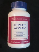 The Vitamin Shoppe Ultimate Woman 90 Tablets Stress & Immune Support Energy