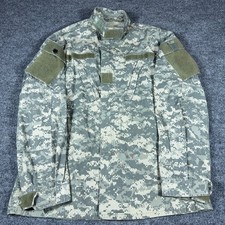 US Army ACU Digital Camo Combat Uniform Coat Ripstop Tactical Field Jacket Men L