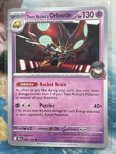 Pokemon TCG Team Rocket's Orbeetle 89/182 SV10 Destined Rivals Reverse Holo NM
