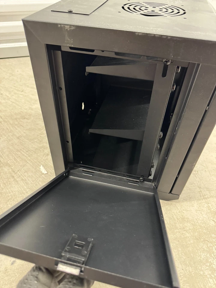 NavePoint 15.75 in Wall Mount Network Cabinet, 6U, Glass, Black - Image 3 of 4