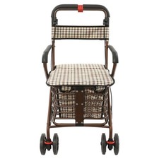 Foldable Rolling Walker Rollator For Seniors With Seat  Storage 330 lb