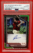 2024 Bowman Chrome Jack Hurley Green Mojo Refractor Auto /99 PSA 10 | # BHA-JHU