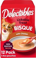 Hartz Delectables Non-Seafood Bisque Lickable Cat Treats for Adults Senior Cats