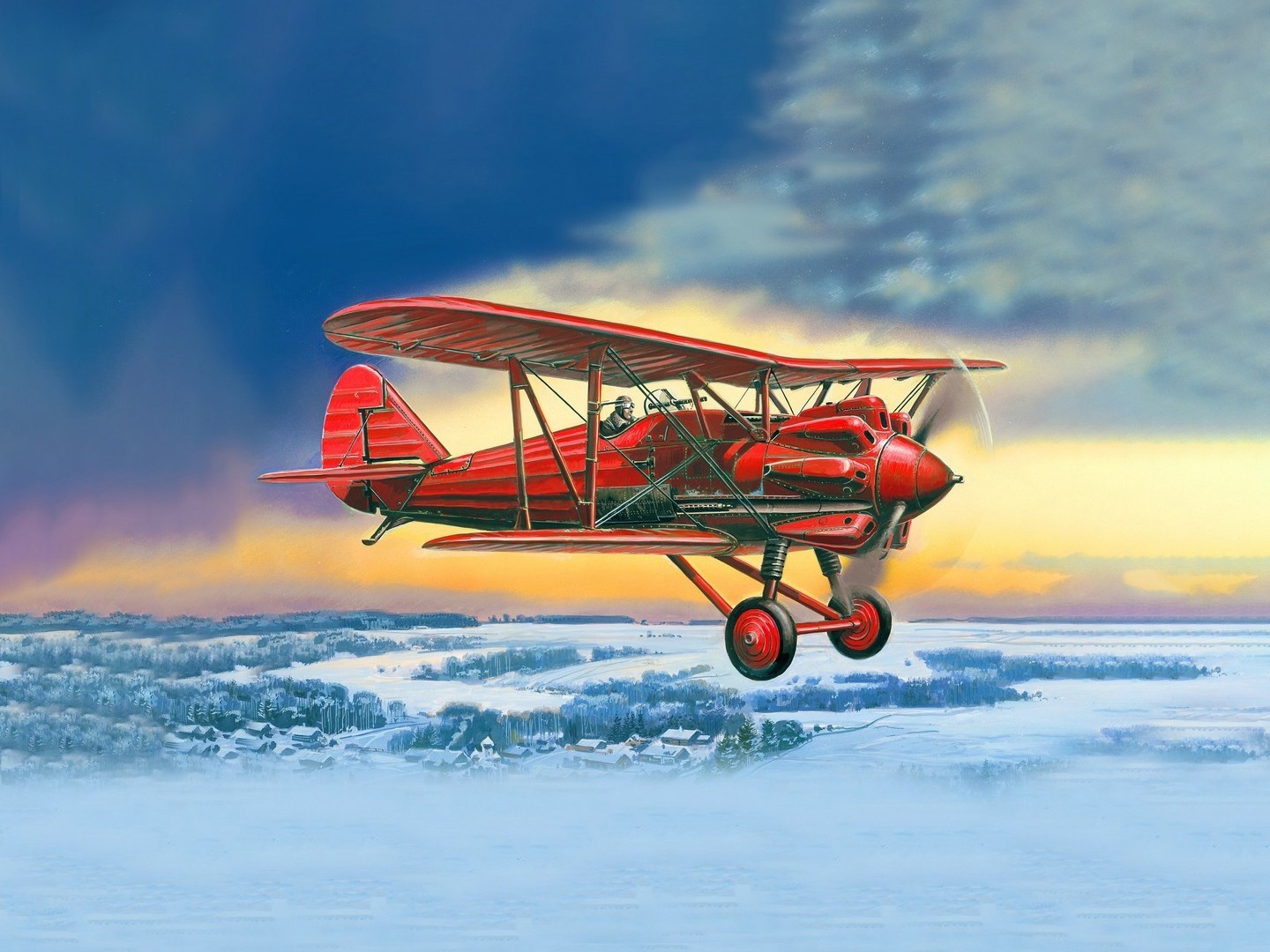 ICM 1:72 I-5 (Early) Soviet Biplane Fighter Plastic Model Kit