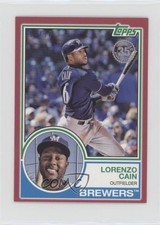 2018 Mini Update Series 1983 Topps Design Red 8/10 Lorenzo Cain #83-25 qf6