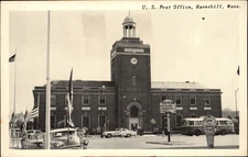 US Post Office Haverhill Massachusetts vintage postcard c326