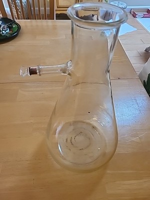 PYREX 4000mL 1 pack Filter Flask Vacuum Side Arm Lab Glass 4L Green Stamp