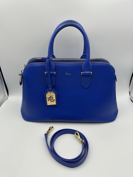 Diseñador Lauren Ralph Lauren Newbury - Cartera DB Cremallera-st Astor Azul con Correa