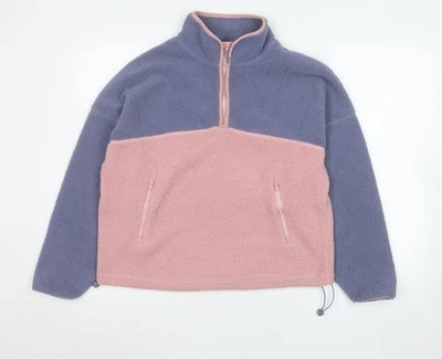 Living Stones Damen Fleecejacke rosa blau 1/2 Reißverschluss Größe S - Bild 1 von 4