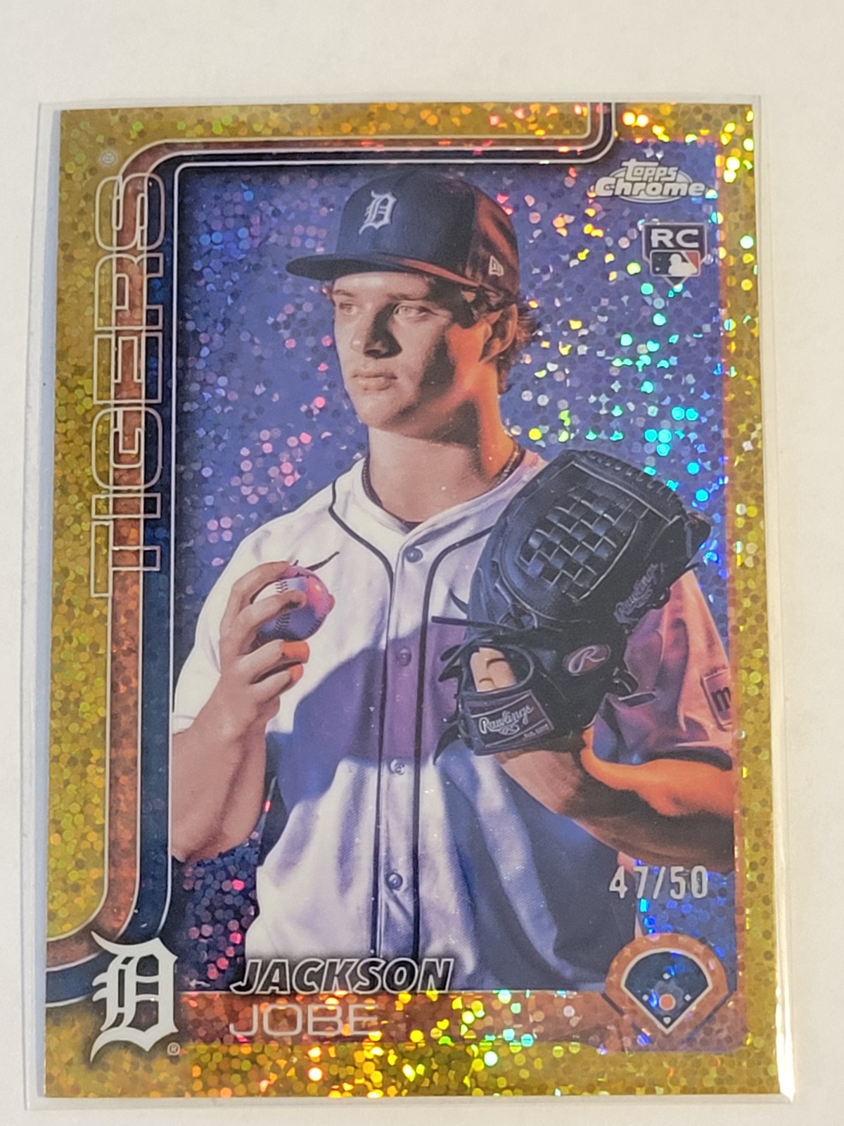 2025 Topps Chrome #249  Jackson Jobe Image Variation Gold Speckle Refractor /50